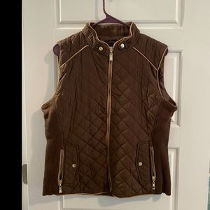 Brown Quilted Vest